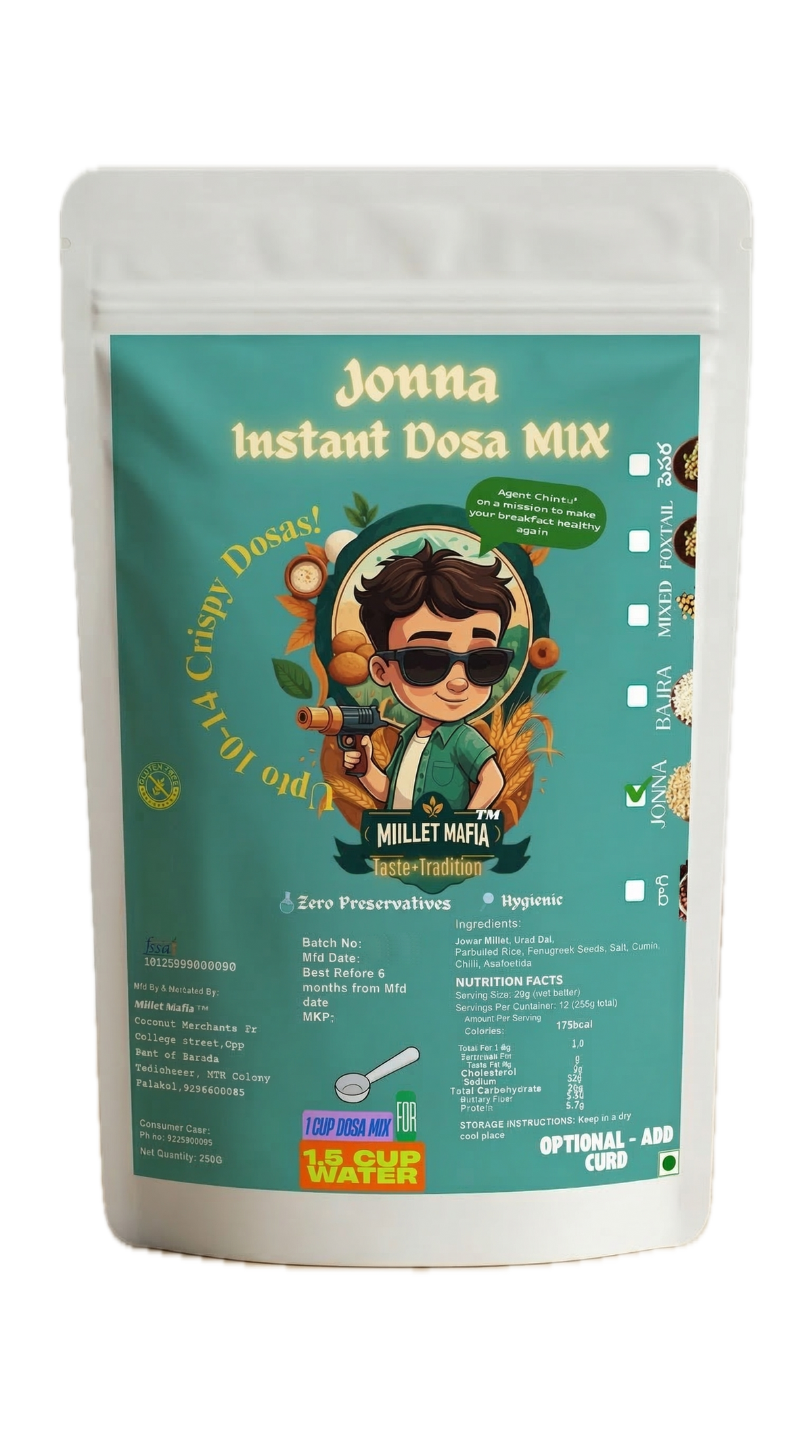 Millet Mafia Jonna Millet Instant Dosa Mix