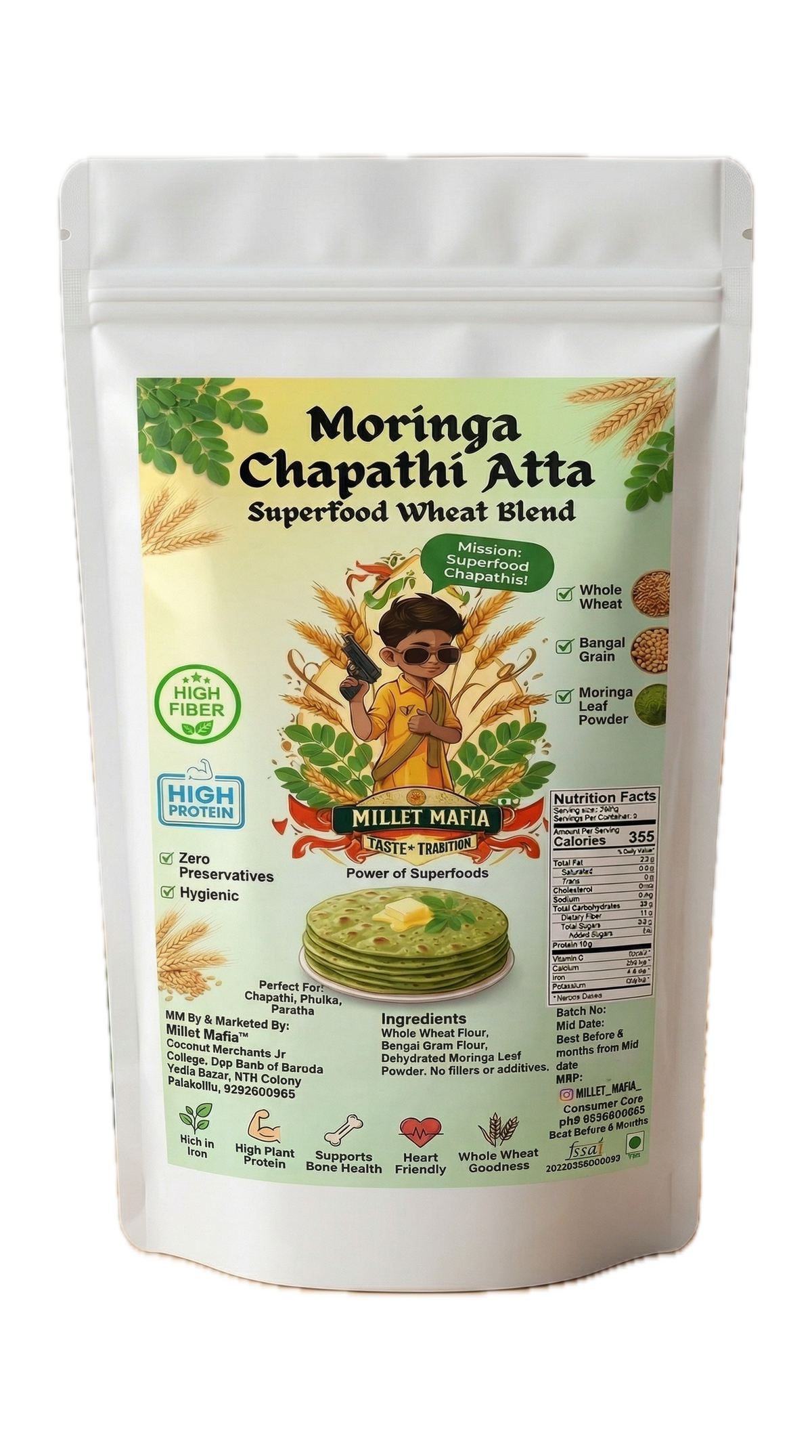 Millet Mafia Moringa Chapathi Atta