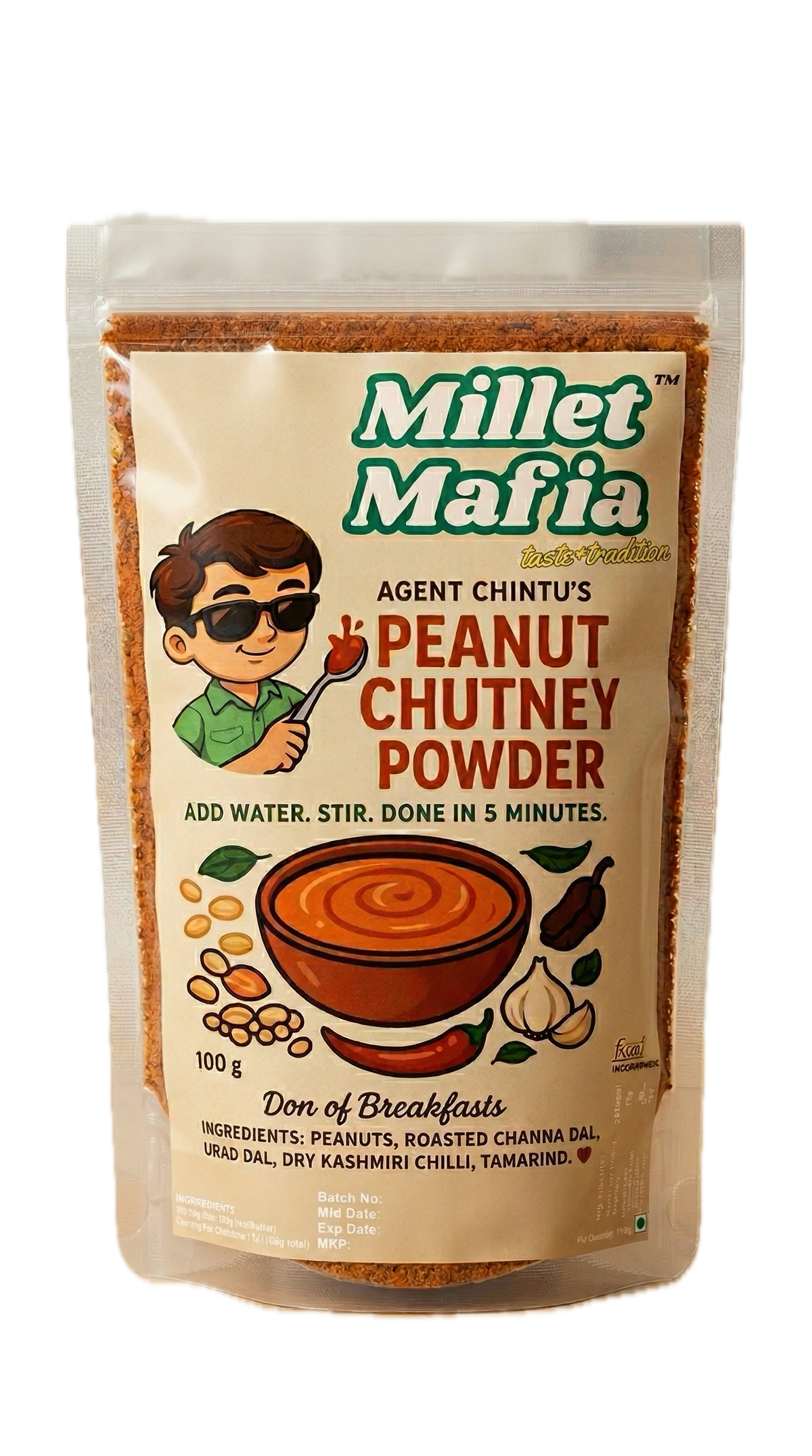 Millet Mafia Peanut Chutney Powder
