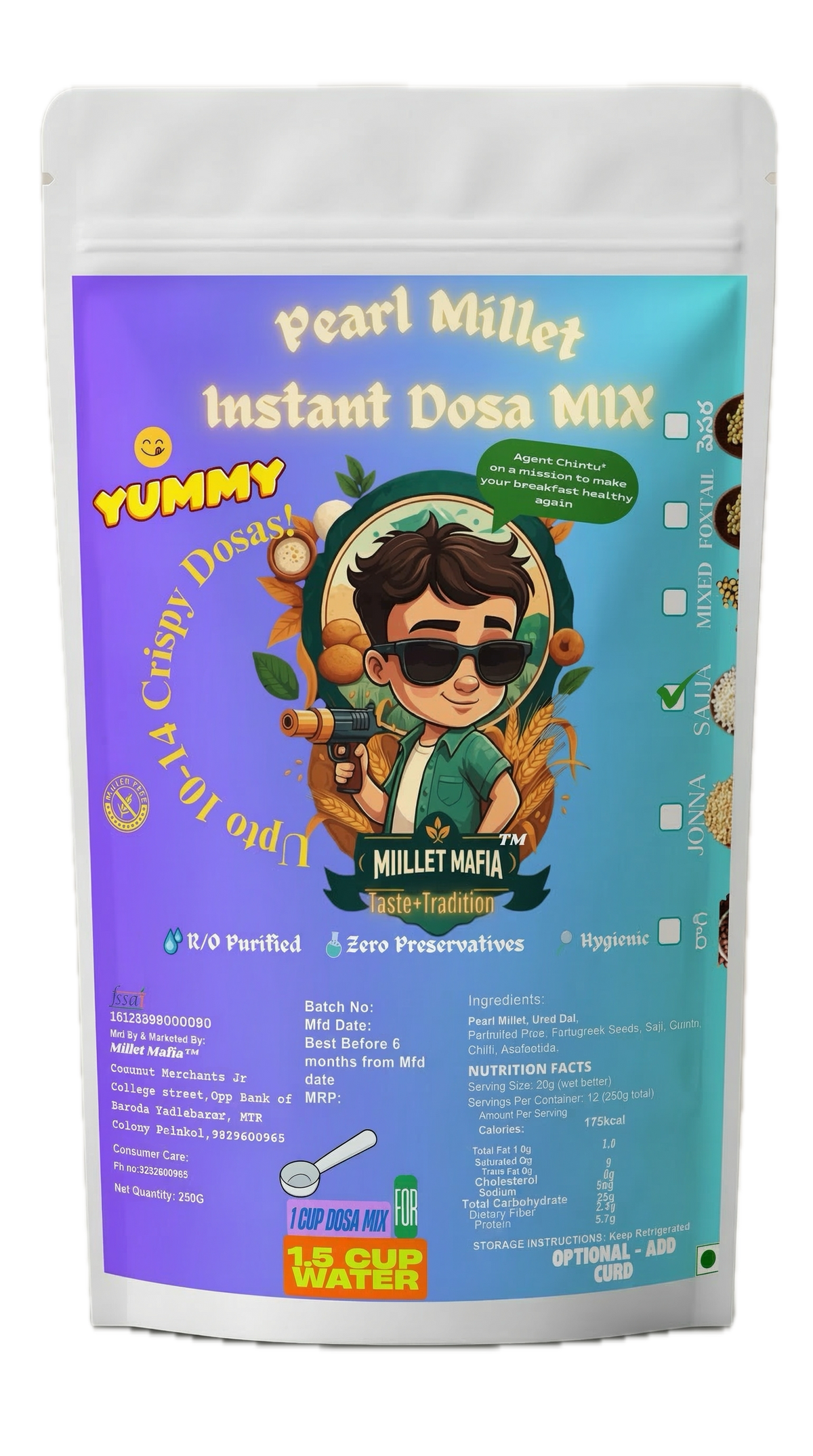 Millet Mafia Pearl Millet Instant Dosa Mix